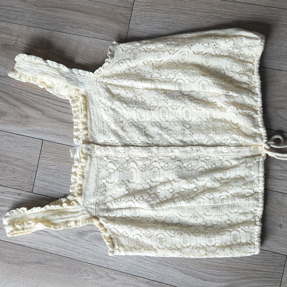 Shabby Chic Ivory Lace Camisole Fits SMALL